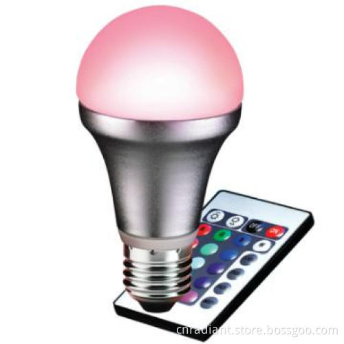 A60 4.5W rgb led bulb, high quality, SGS CE regulation